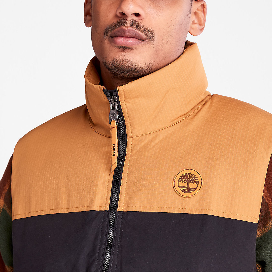 Timberland Mens Welch Mountain Puffer Vest for Men in Black