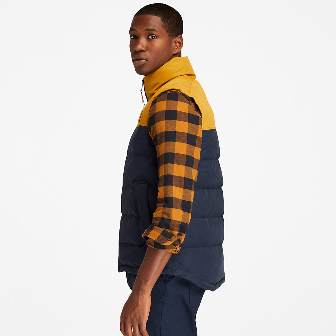 Timberland Mens Welch Mountain Puffer Vest for Men in Navy