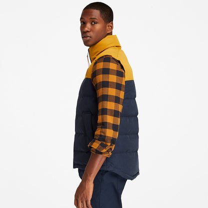 Timberland Mens Welch Mountain Puffer Vest for Men in Navy