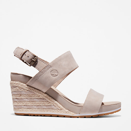 Timberland Womens Capri Sunset Wedge Sandal for Women in Beige
