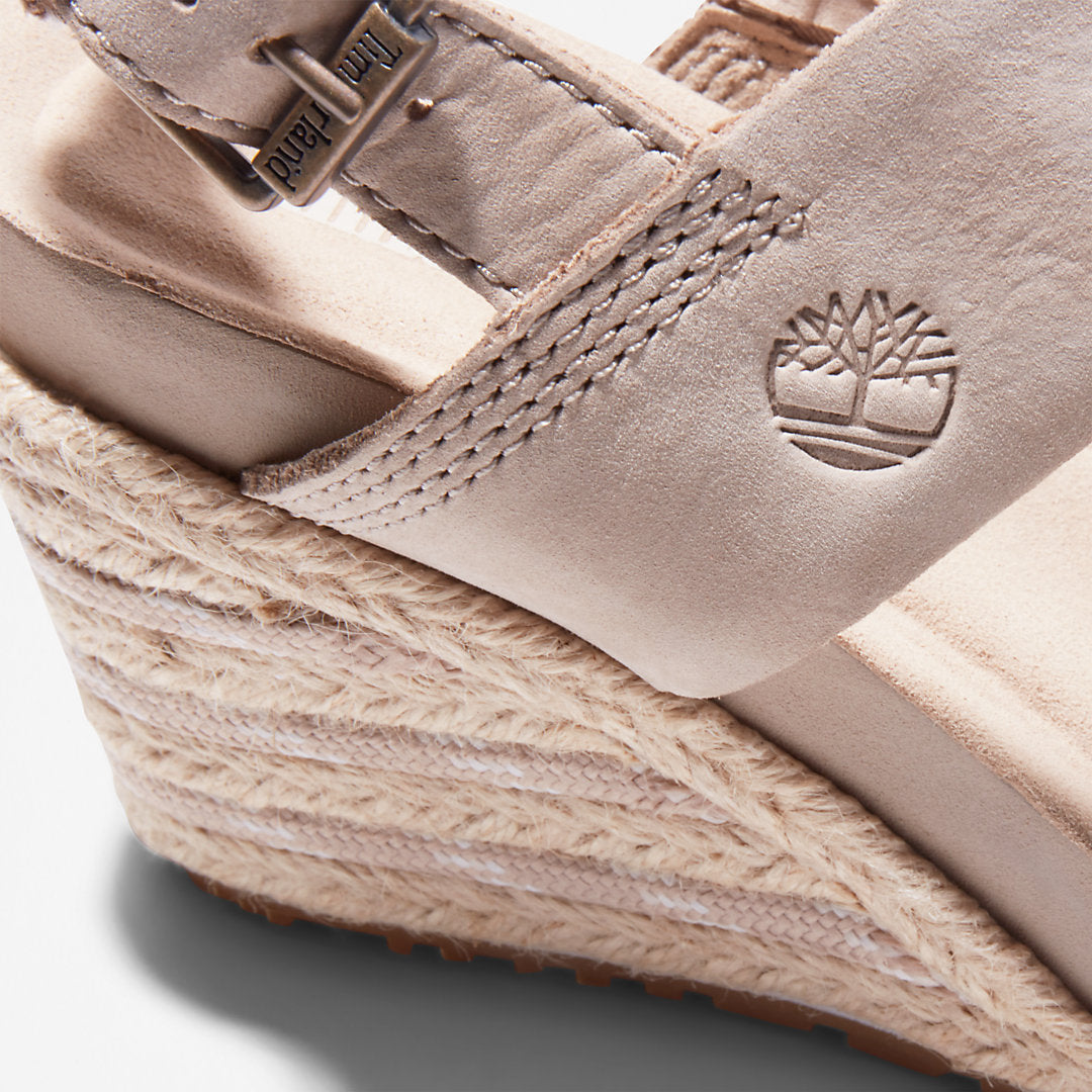 Timberland Womens Capri Sunset Wedge Sandal for Women in Beige
