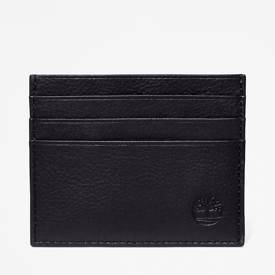 Timberland Mens Leather Card Holder & Keyring Gift Set in Black