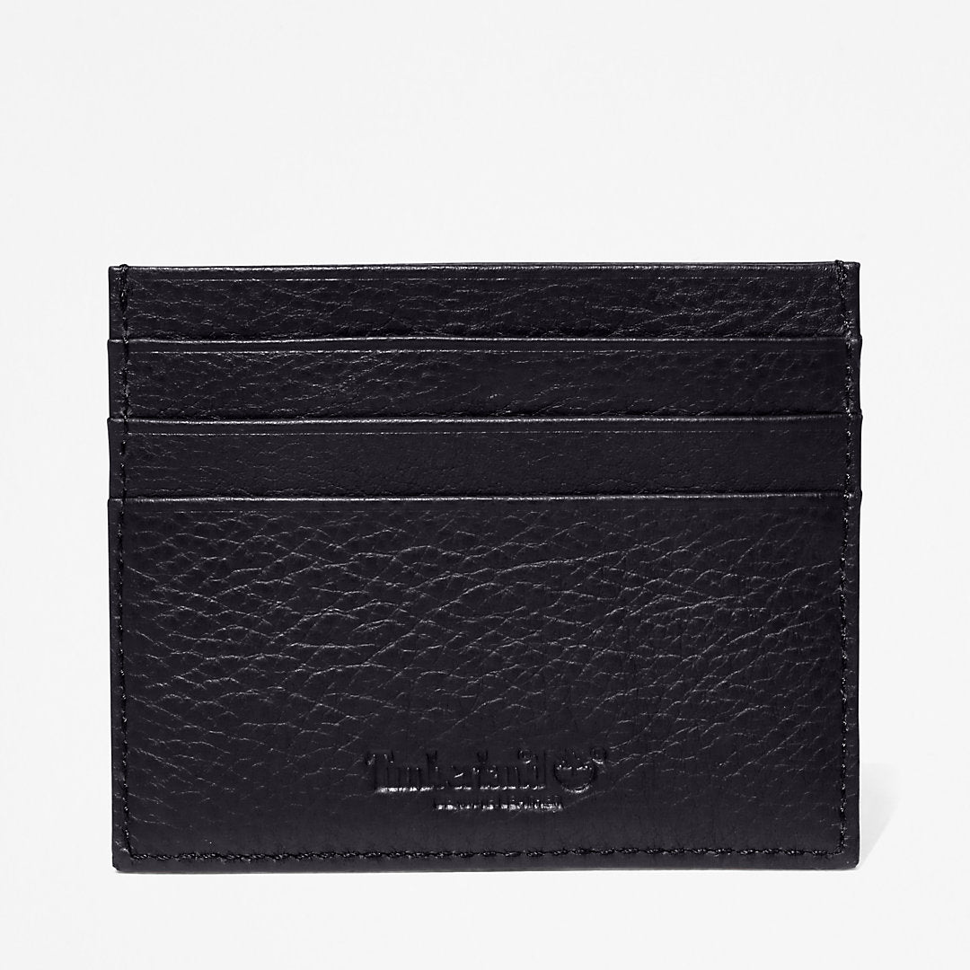 Timberland Mens Leather Card Holder & Keyring Gift Set in Black