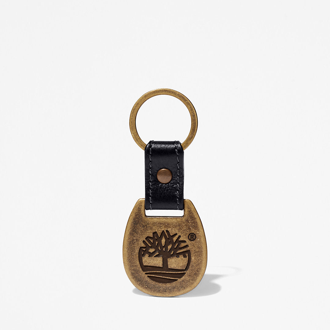 Timberland Mens Leather Card Holder & Keyring Gift Set in Black