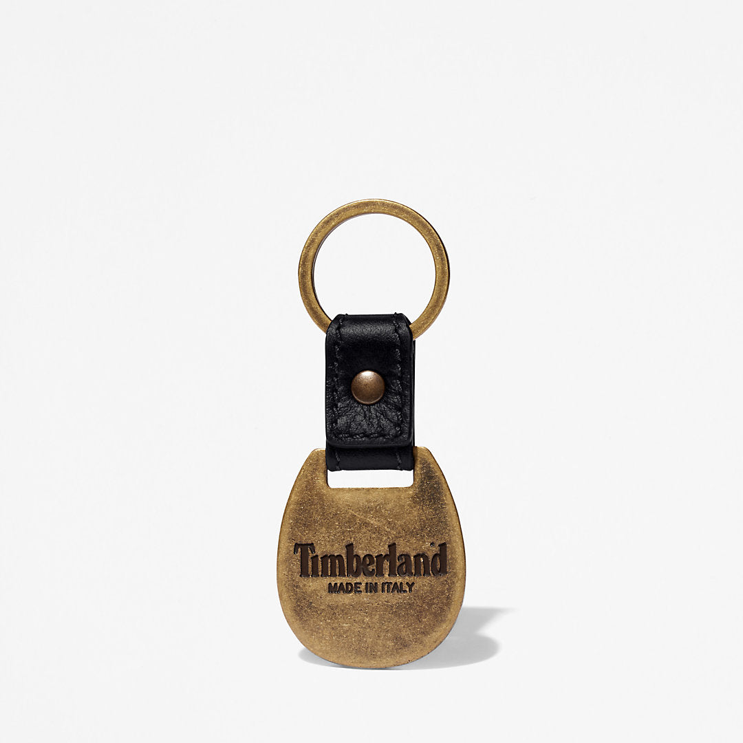 Timberland Mens Leather Card Holder & Keyring Gift Set in Black