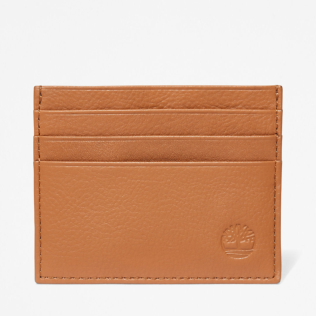 Timberland Mens Leather Card Holder & Keyring Gift Set in Brown