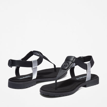 Timberland Womens Chicago Riverside Thong Sandal for Women in Black