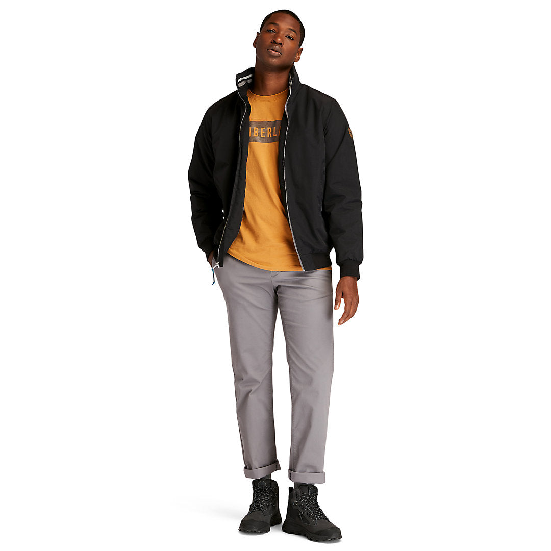 Timberland Mens Sailor Bomber Jacket for Men in Black