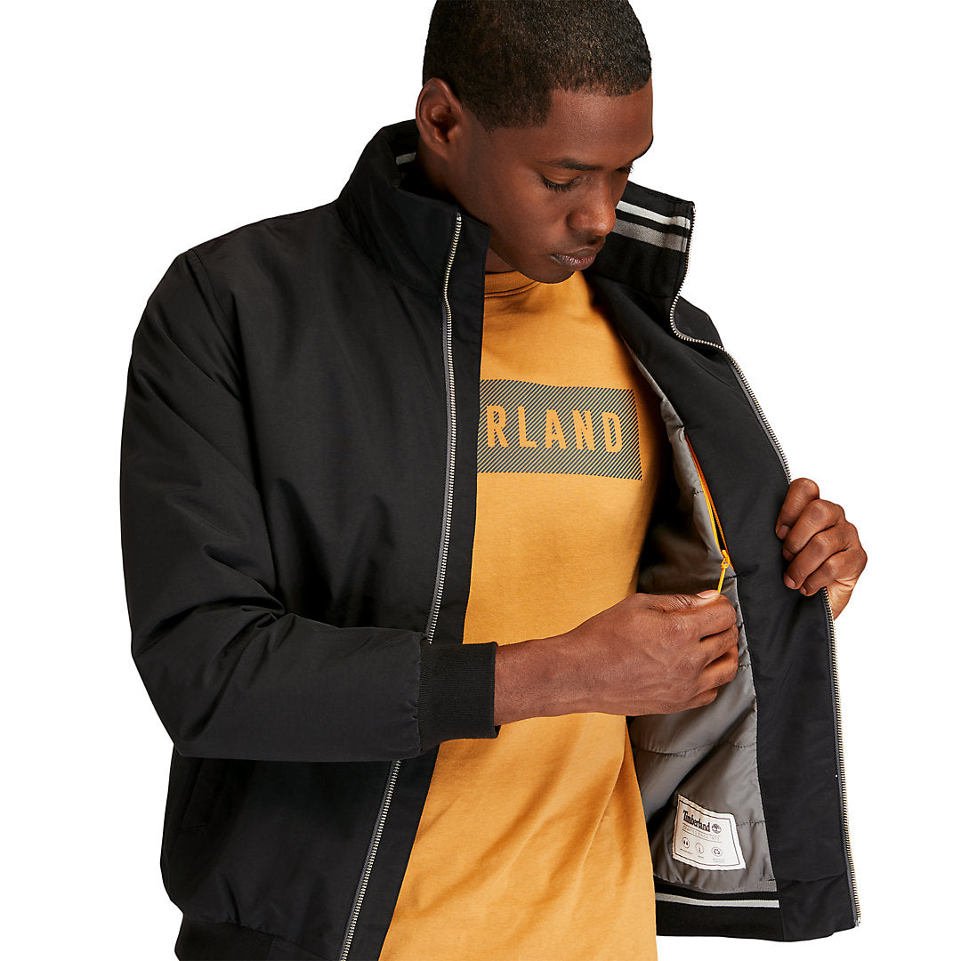 Timberland Mens Sailor Bomber Jacket for Men in Black