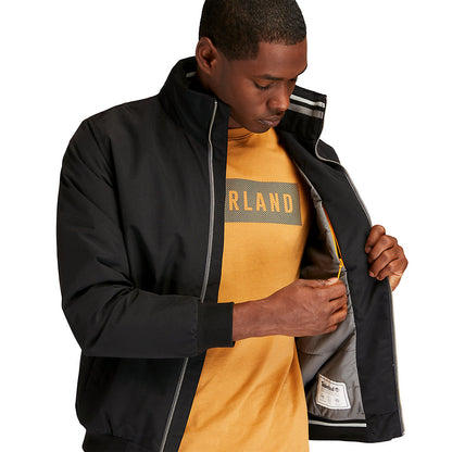 Timberland Mens Sailor Bomber Jacket for Men in Black