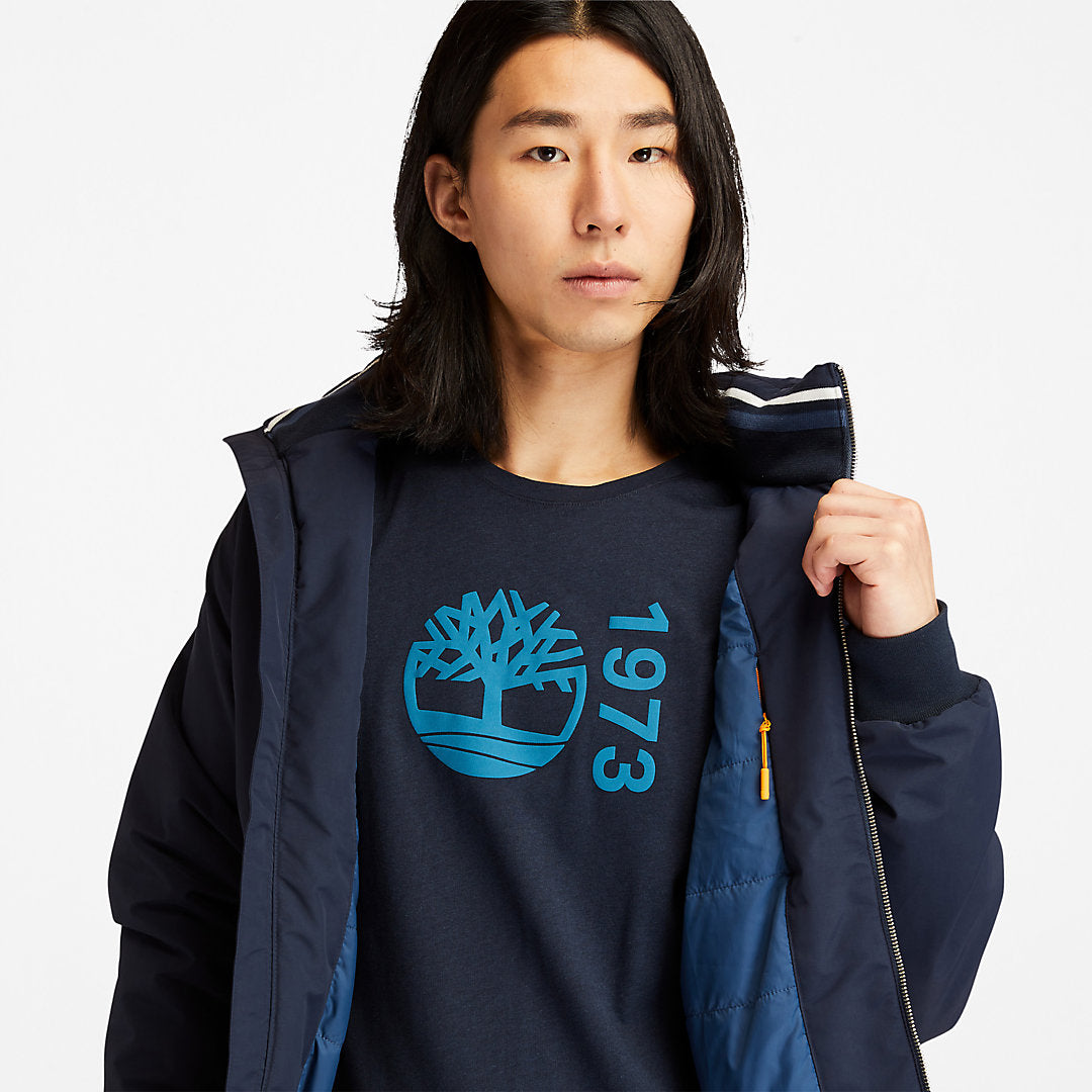 Timberland Mens Sailor Bomber Jacket for Men in Navy