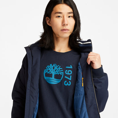 Timberland Mens Sailor Bomber Jacket for Men in Navy