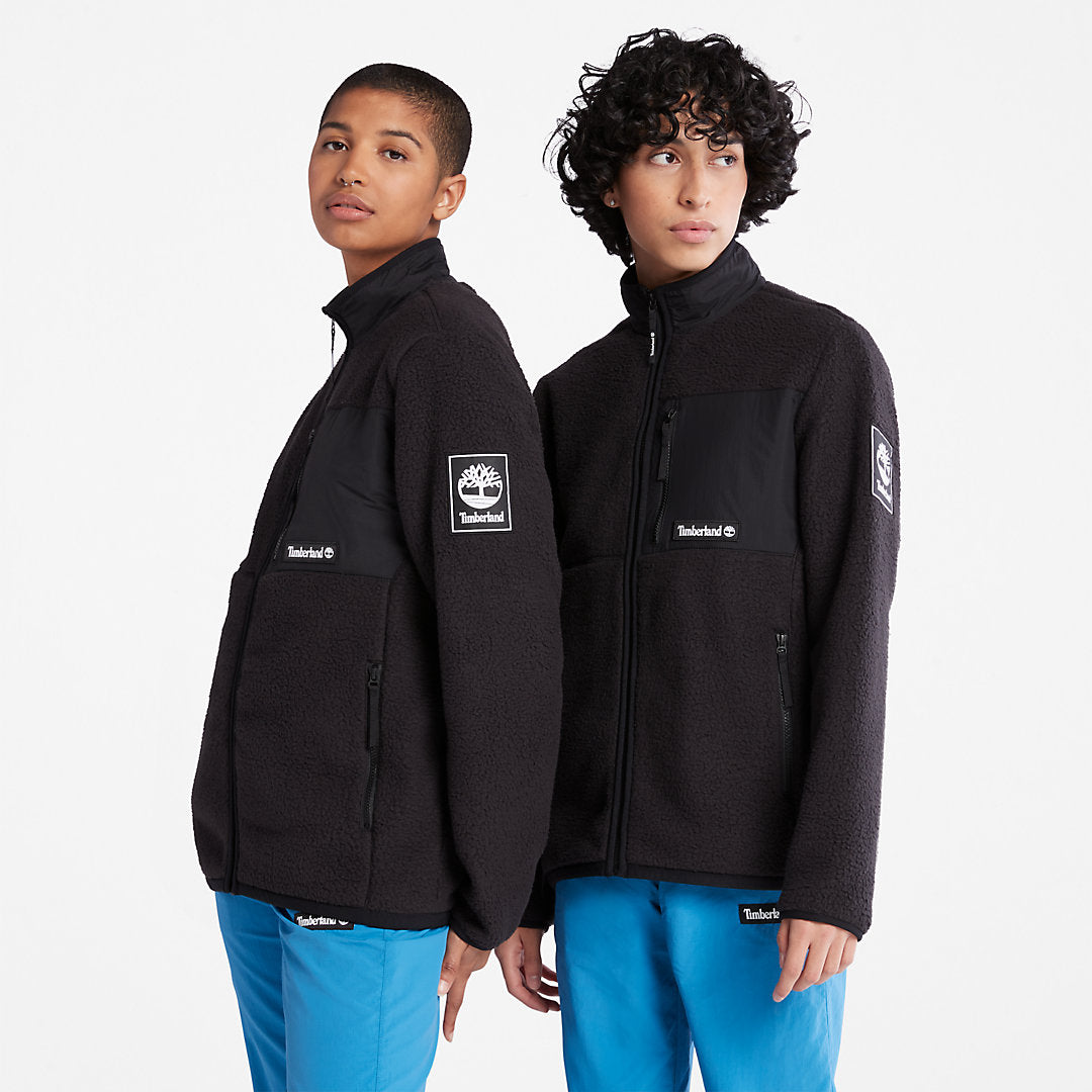 Timberland Mens Outdoor Archive Fleece Jacket for Men in Black
