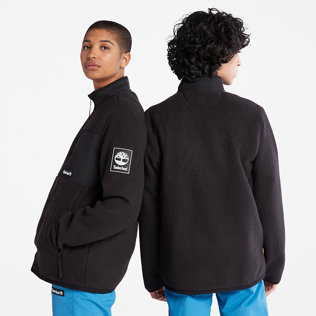 Timberland Mens Outdoor Archive Fleece Jacket for Men in Black