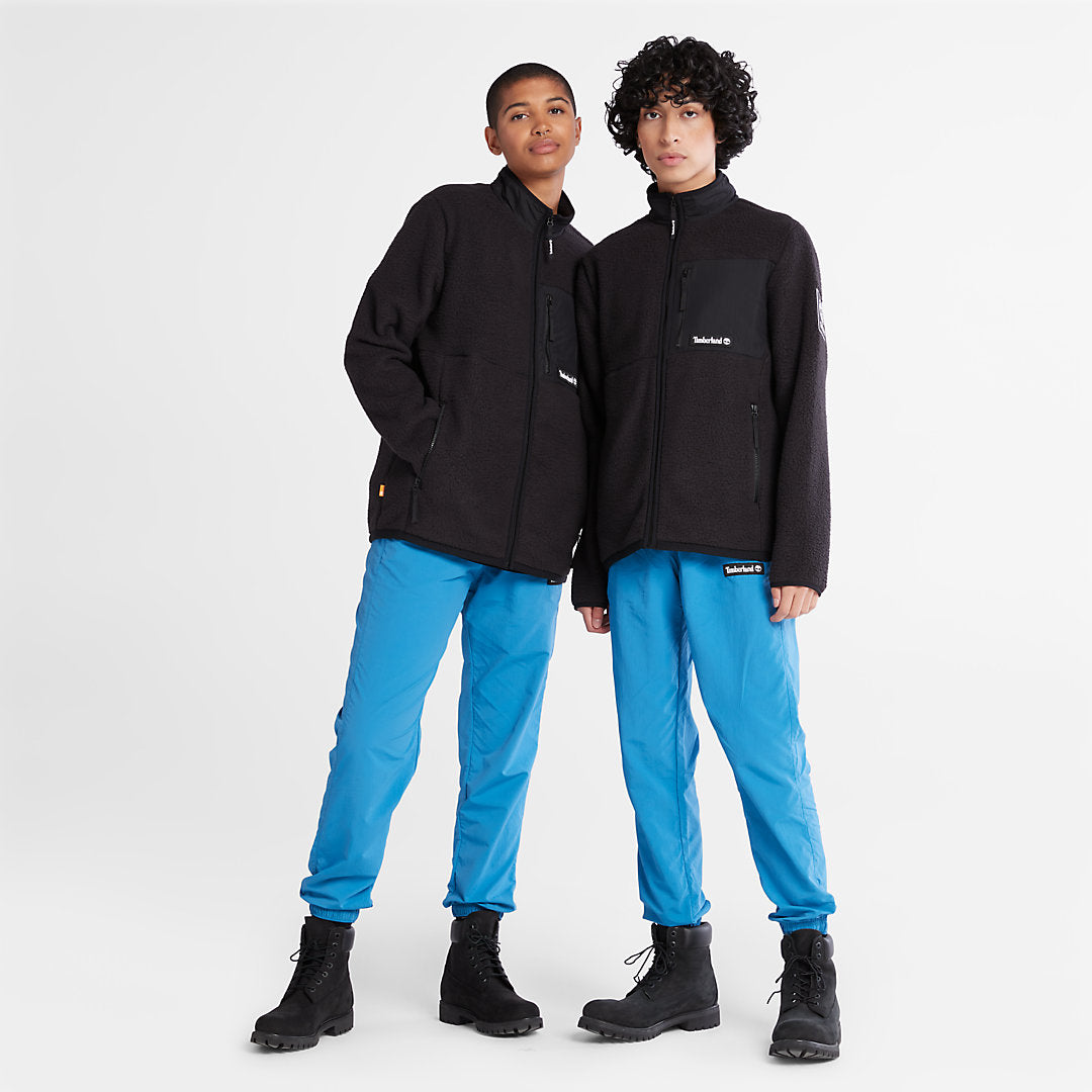 Timberland Mens Outdoor Archive Fleece Jacket for Men in Black