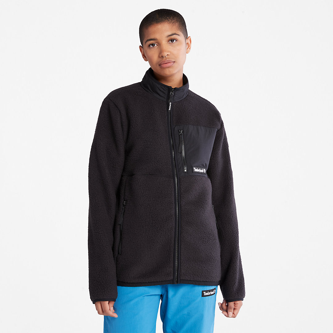 Timberland Mens Outdoor Archive Fleece Jacket for Men in Black