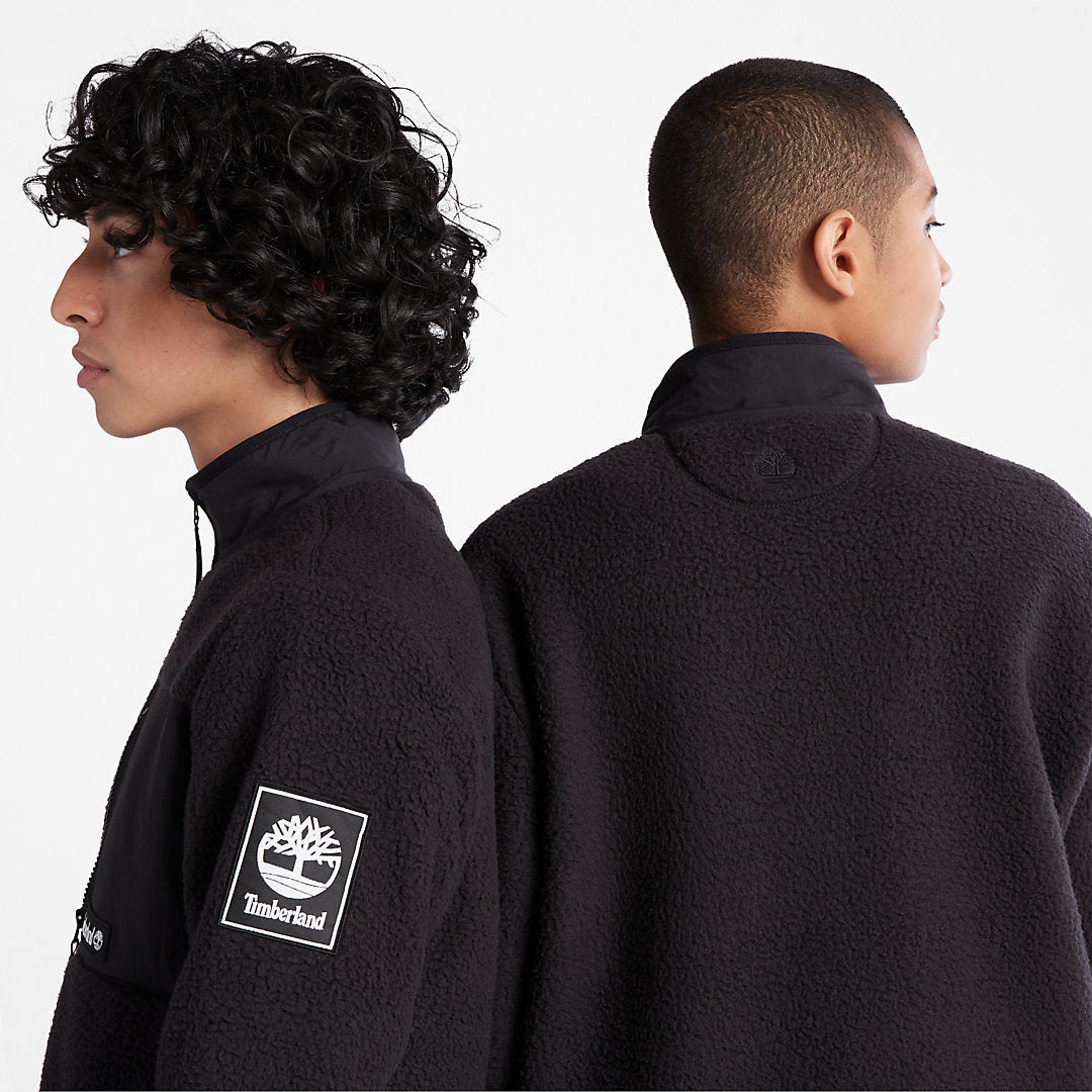 Timberland Mens Outdoor Archive Fleece Jacket for Men in Black