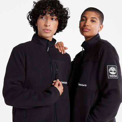 Timberland Mens Outdoor Archive Fleece Jacket for Men in Black