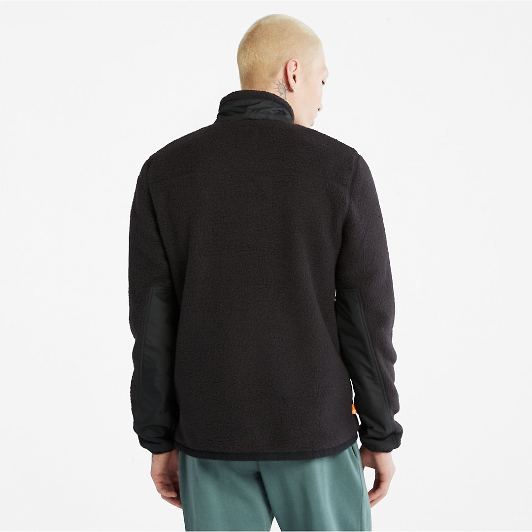 Timberland Mens Sherpa Fleece Jacket for Men in Black