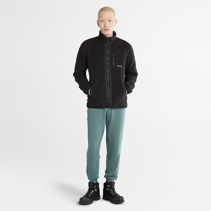 Timberland Mens Sherpa Fleece Jacket for Men in Black