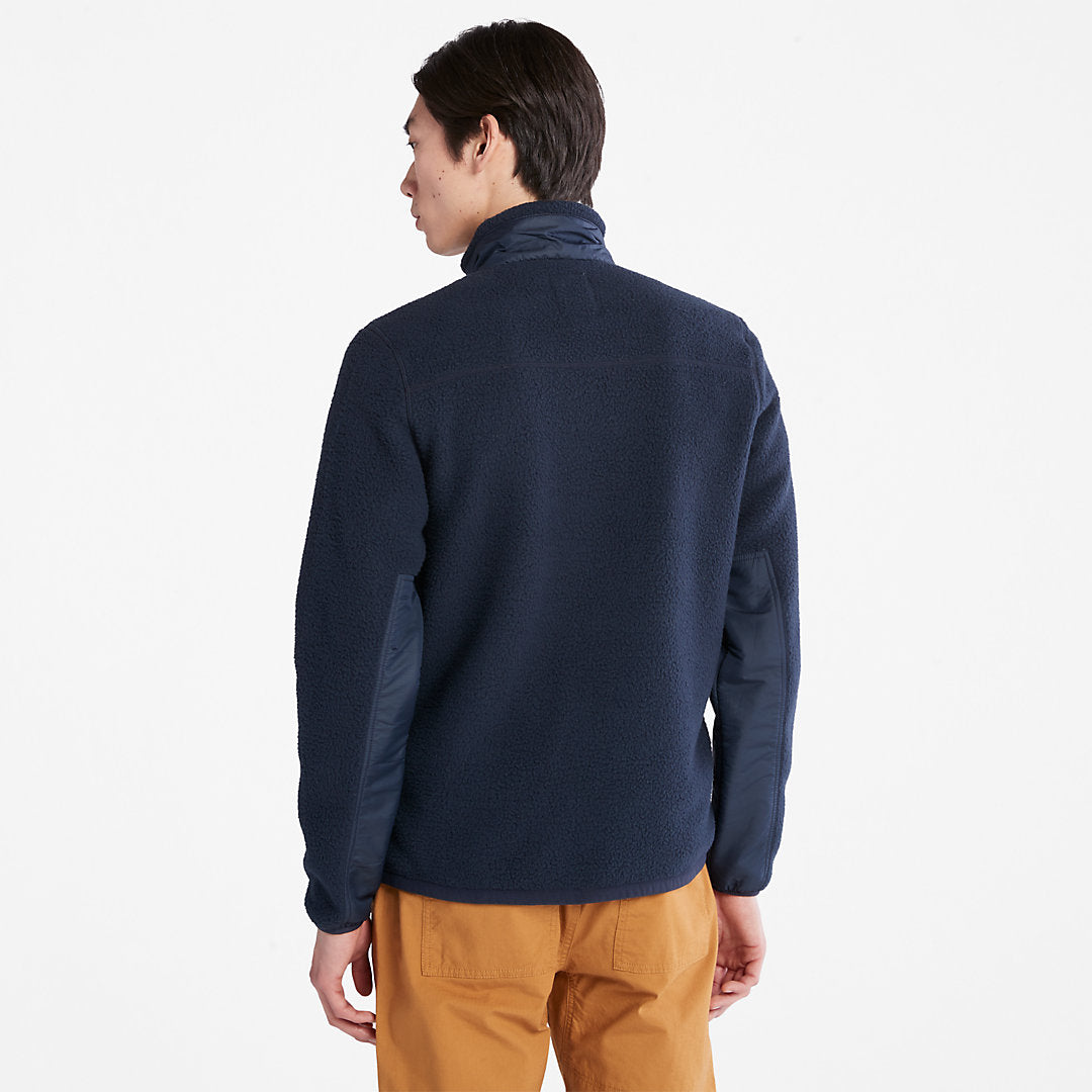 Timberland Mens Sherpa Fleece Jacket for Men in Navy