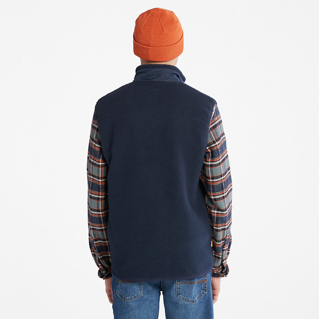 Timberland Mens High-pile Fleece Gilet for Men in Navy