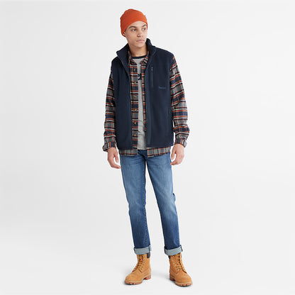 Timberland Mens High-pile Fleece Gilet for Men in Navy