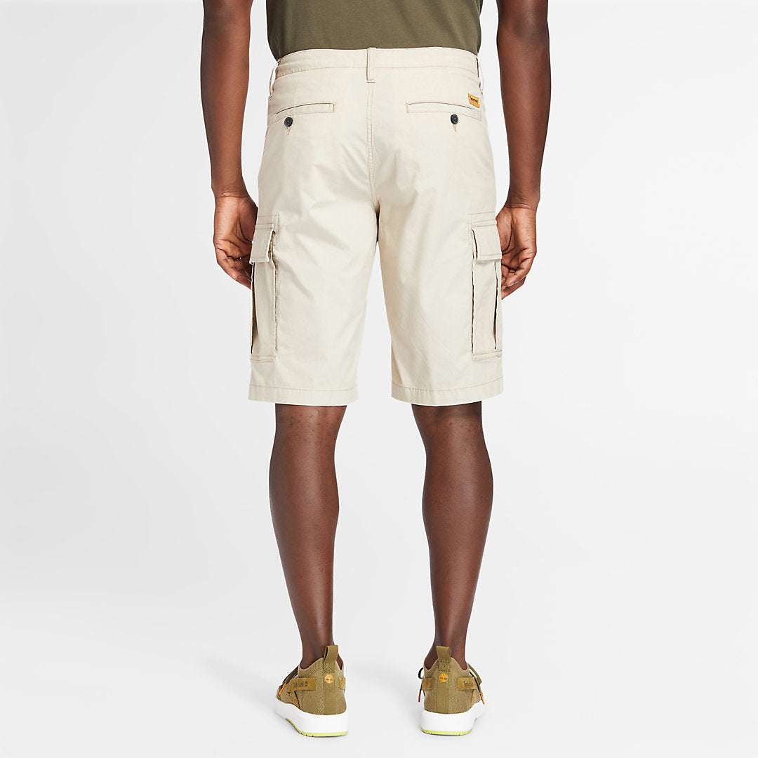 Timberland Mens Poplin Cargo Shorts for Men in Beige