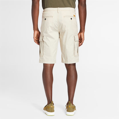 Timberland Mens Poplin Cargo Shorts for Men in Beige