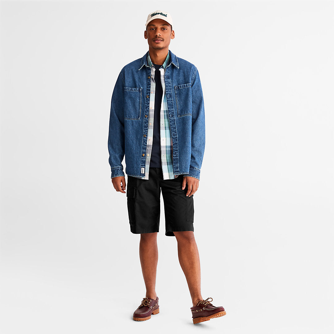 Timberland Mens Cargo Shorts for Men in Black