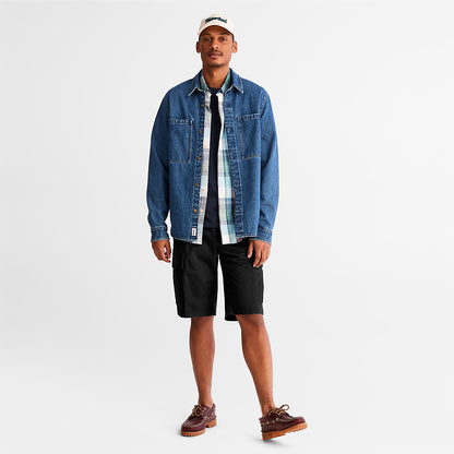 Timberland Mens Cargo Shorts for Men in Black
