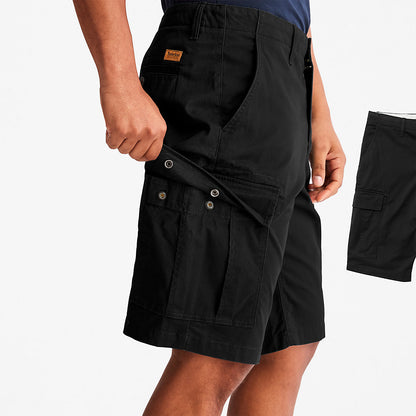 Timberland Mens Cargo Shorts for Men in Black