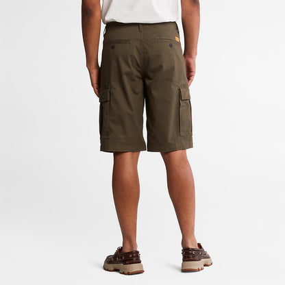 Timberland Mens Cargo Shorts for Men in Dark Green