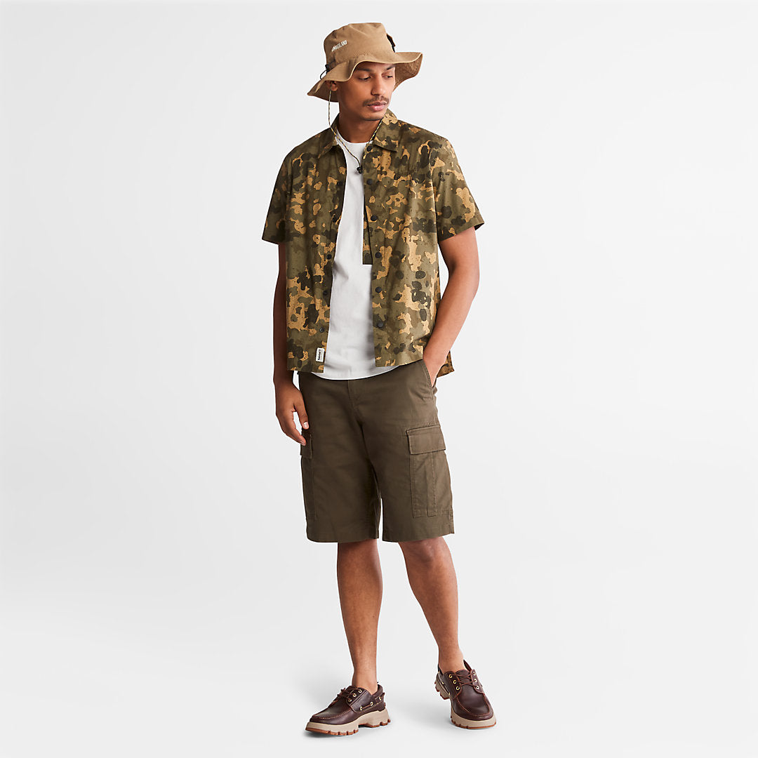 Timberland Mens Cargo Shorts for Men in Dark Green