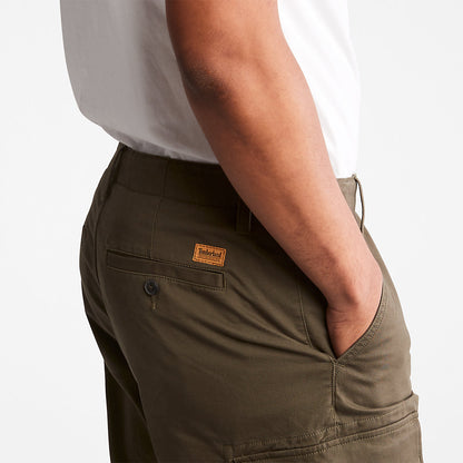 Timberland Mens Cargo Shorts for Men in Dark Green