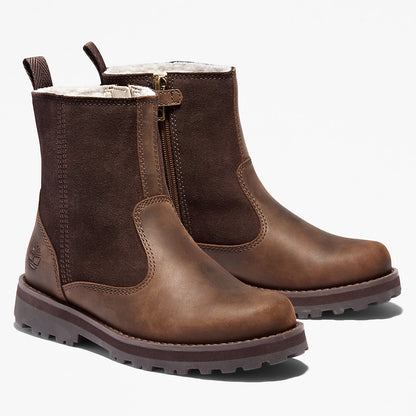 Timberland Kids Courma Kid Lined Boot for Youth in Dark Brown