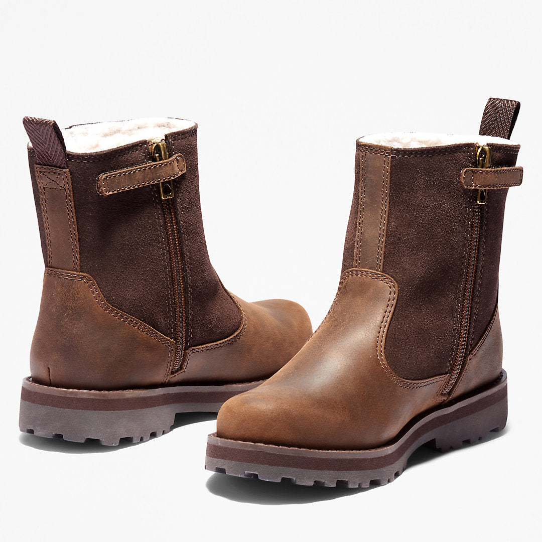 Timberland Kids Courma Kid Lined Boot for Youth in Dark Brown