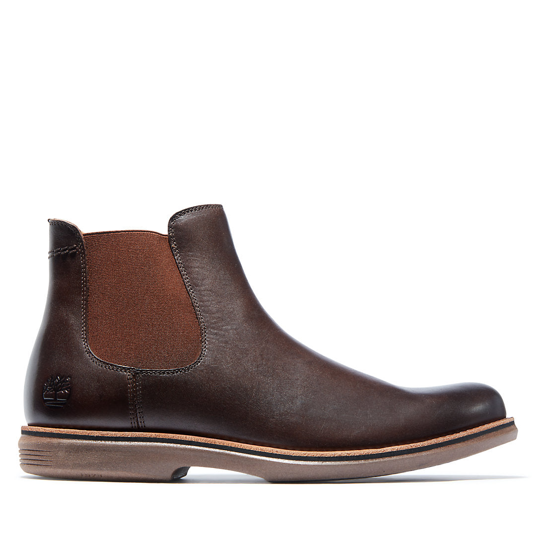 Timberland Mens City Groove Chelsea Boot for Men in Dark Brown