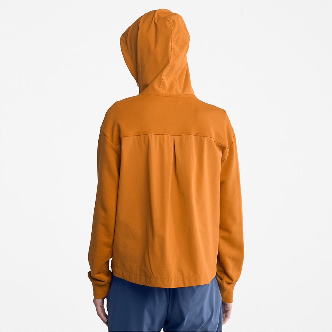 Timberland Womens Solid-colour Hoodie for Women in Dark Yellow