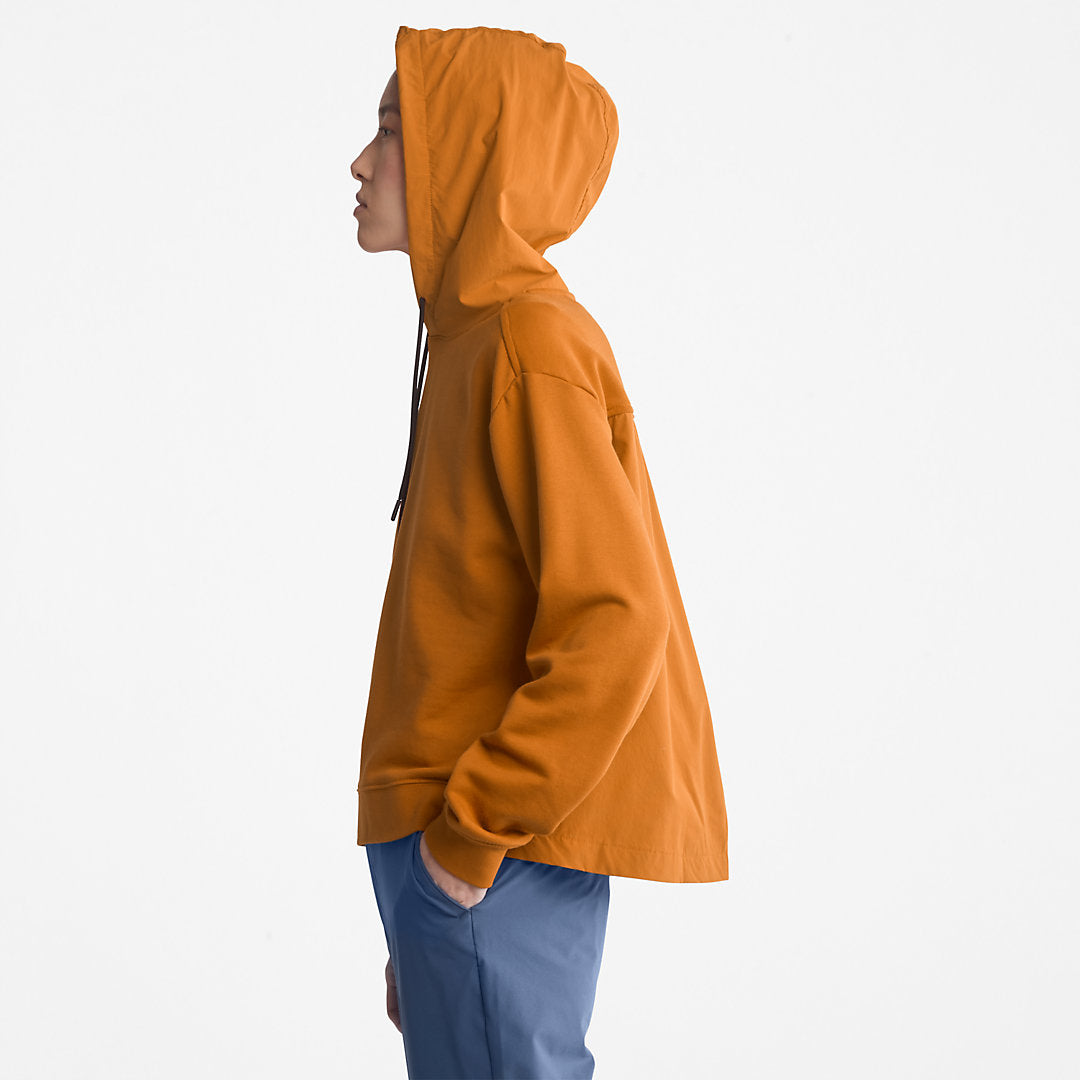 Timberland Womens Solid-colour Hoodie for Women in Dark Yellow