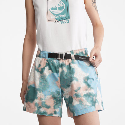 Timberland Womens Cotton Shorts for Women in Summer Print