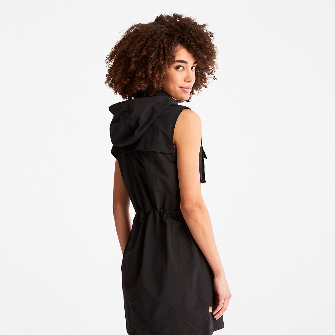 Timberland Womens Progressive Utility Hoodie Dress for Women in Black
