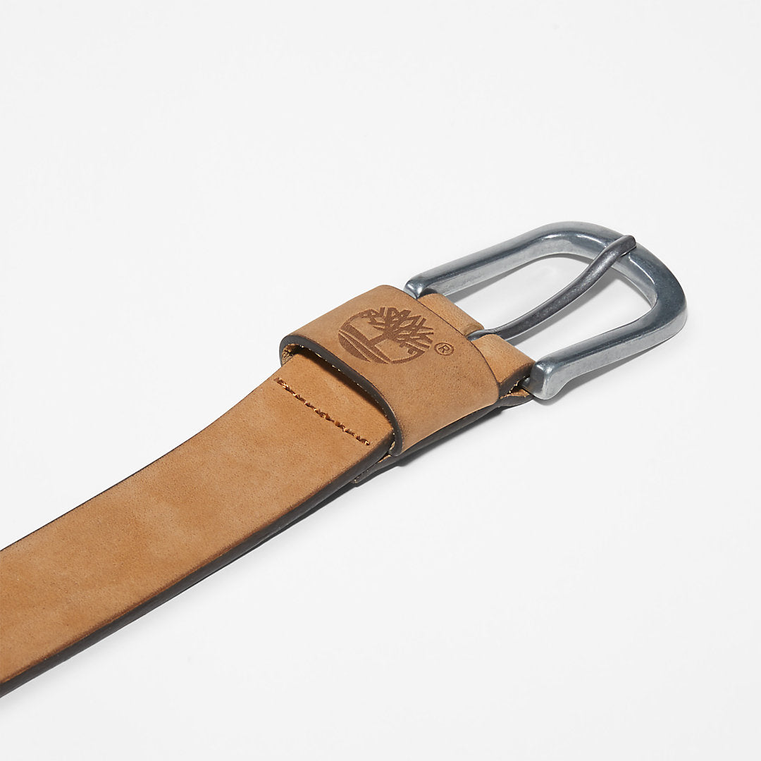 Timberland Mens Nubuck Leather Belt for Men in Dark Yellow
