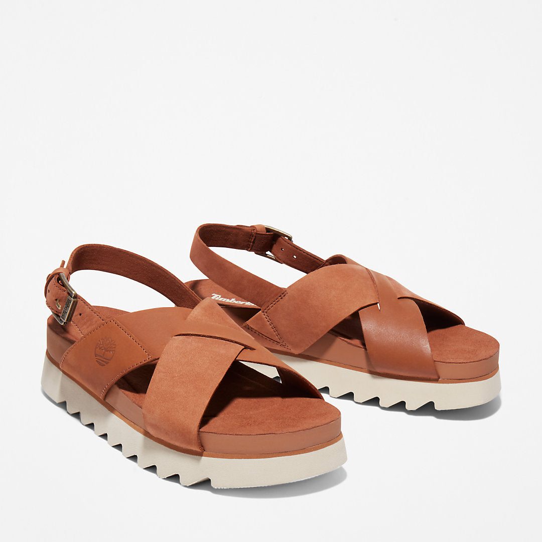 Timberland Womens Santa Monica Sunrise Sandal for Women in Light Brown