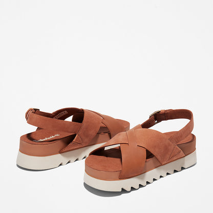 Timberland Womens Santa Monica Sunrise Sandal for Women in Light Brown