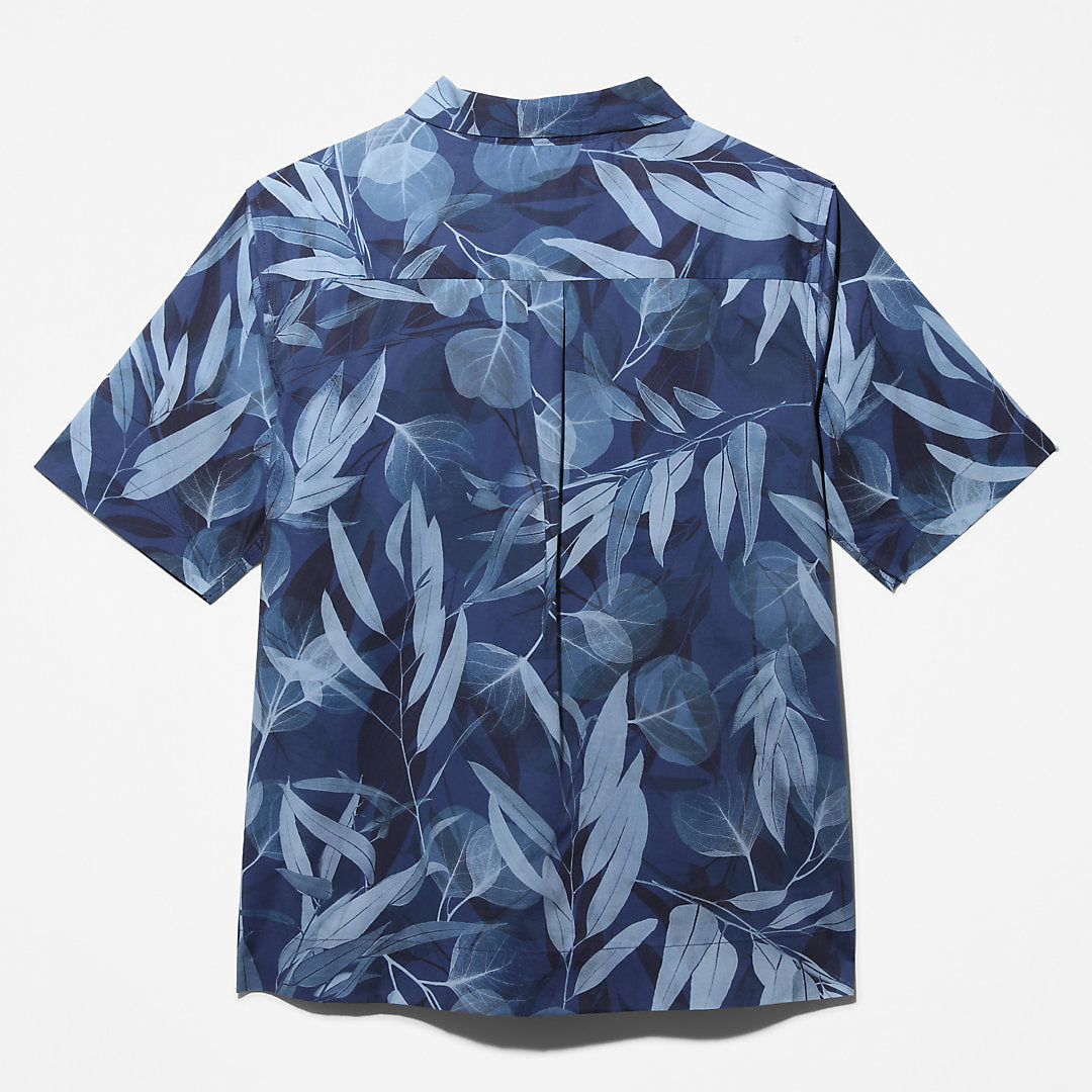 Timberland Mens Organic Cotton Resort Shirt for Men in Blue