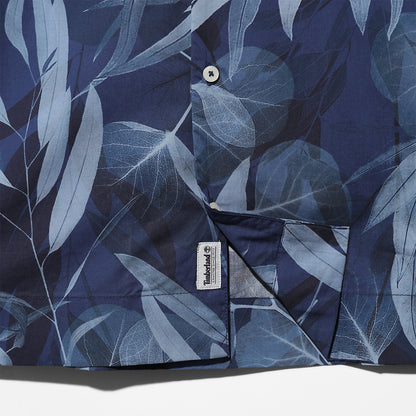 Timberland Mens Organic Cotton Resort Shirt for Men in Blue