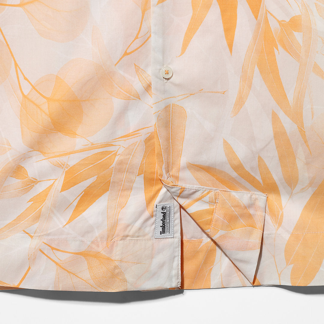 Timberland Mens Organic Cotton Resort Shirt for Men in White