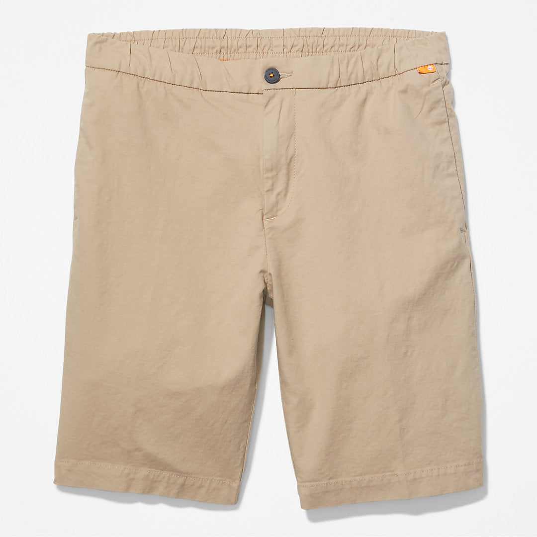 Timberland Mens Cotton and Linen-Blend Shorts for Men in Beige