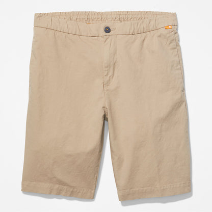 Timberland Mens Cotton and Linen-Blend Shorts for Men in Beige